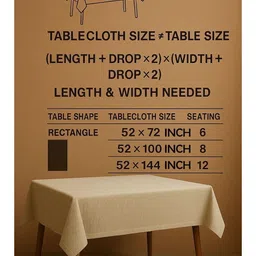 CASABLEU Lime Green And Blue Striped 6-Seater Rectangle Table Cover image 3