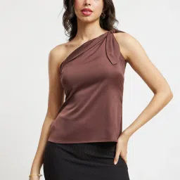 Fablestreet Brown Relaxed Fit Top image 1