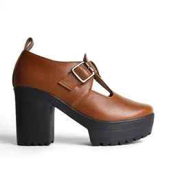 Street Style Store Women Round Toe Block-Heel Chunky Boots image 2