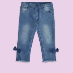Pantaloons Junior Kids Blue Cotton Regular Fit Jeans image 1
