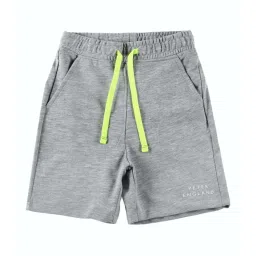 Peter England Kids Grey Cotton Regular Fit Shorts image 1