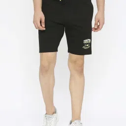 Spykar Black  Regular Fit Shorts image 1