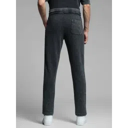 Jack & Jones Jet Black Cotton Regular Fit Trackpants image 2