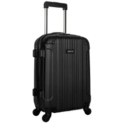 Kenneth Cole Black Textured Hard Cabin Trolley Bag - 20 Cms image 1