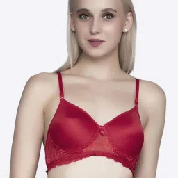 FIMS Red Lace Work Bra image 1