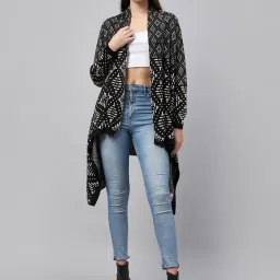 Club York Black Self Pattern Shrug image 1