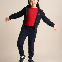 U.S. Polo Assn. Girls Blue Drop Shoulder Drop Shoulder Sweatshirt image 3