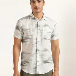 Blackberrys Slim Fit Printed Casual Shirt-image-47
