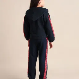 U.S. Polo Assn. Girls Blue Drop Shoulder Drop Shoulder Sweatshirt image 2