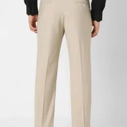 Van Heusen Beige Regular Fit Trousers image 2