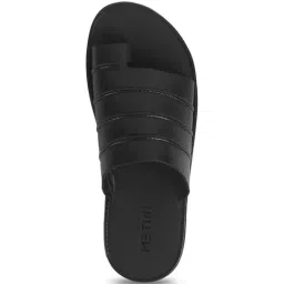 Metro Men's Black Toe Ring Sandals image 4