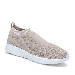 North Star by Bata Women's Bart Beige Slip-On Sneakers image 1