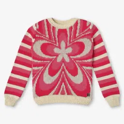 Ed-a-Mamma Pink Cotton Regular Printed Sweater-picture-17