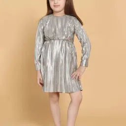 Piccolo Kids Metallic Regular Fit Dress-image-76