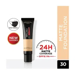 L'Oreal Paris Infallible 24h Matte Cover Liquid Foundation - 30 Light Ivory, 35ml image 2