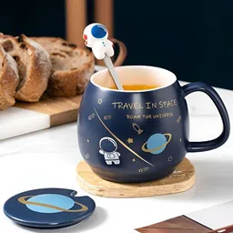 BonZeaL Blue & White Printed Ceramic Matte Cups Set of Cups and Mugs-picture-41