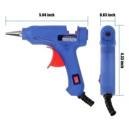 Fadman 20 W Hot Melt Mini Glue Gun with 7 Sticks Standard Temperature Blue 7 mm Stick Dia., FADMANBLUEMINI7ST image 5