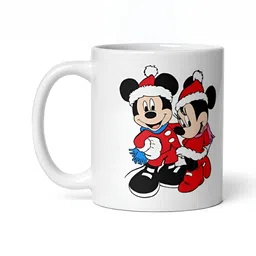 Mr UVD White & Red Mickey Mini Printed Ceramic Glossy Mug- 350 ml-picture-13