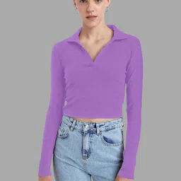 Maheshvi Women Solid Crop Top image 4