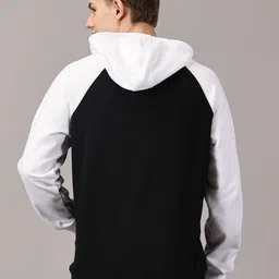 LEON Men Colourblocked Hooded Sweatshirt image 2