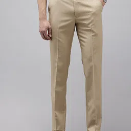 Van Heusen Men Checked Slim Fit Formal Trousers-picture-11