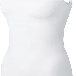 shaperx Plus Size Camisole Womens Stretch Tank Tops Fitting Cami Spaghetti Straps Undershirt Pack of 1 Plus Size image 2