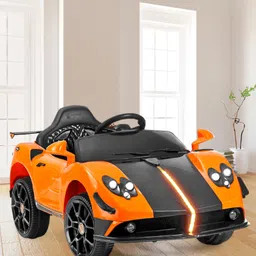 Babyhug Battery Operated Ride On Car with Music & Lights - Orange-picture-19