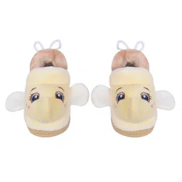 CrayonFlakes Animals Face Detailed With Rubber Soul Booties - Yellow-picture-27