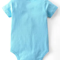 Babyhug 100% Cotton Knit Half Sleeves Striped & Bear Printed Onesies  Pack of 3 - Multicolour image 3