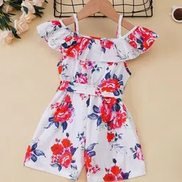 INCLUD Girls Off-Shoulder Printed Basic Jumpsuit image 4