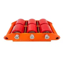 Nutronics 8000 Kg Maximum Load 360° 6 Wheels Cast Steel & PU Heavy Duty Mover Cargo Trolley, NS CT-8T image 3