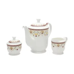 Clay Craft Multicolor Fine Ceramic Tea Set image 3