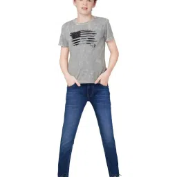 Gini & Jony Boys Blue Washed Jeans image 1