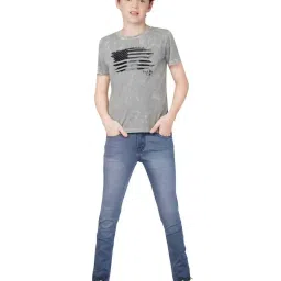 Gini & Jony Boys Grey Washed Jeans image 1