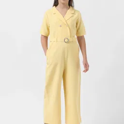 VERO MODA GIRL Yellow Solid Jumpsuit image 1