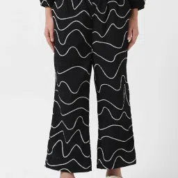 VERO MODA GIRL Anthracite Printed Pants image 1