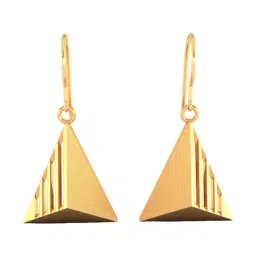 P.C. Chandra Jewellers 22KT Yellow Gold Beautiful Earrings in Shape of A Cone-picture-11