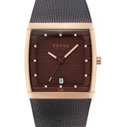 OBAKU V102GDVNMN Lund Walnut Watch for Men image 1