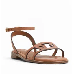Aldo Women's GREENGROVE Medium Brown Ankle Strap Sandals-image-0