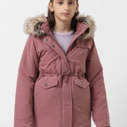 VERO MODA GIRL Brown Solid Full Sleeves Jacket image 1