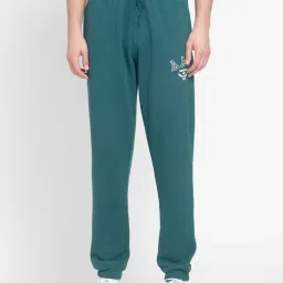 Adidas Originals Green Cotton Regular Fit Printed Sports Joggers image 1