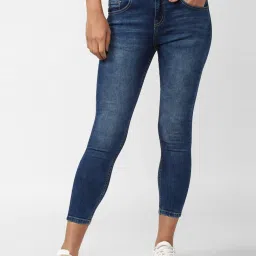 FOREVER 21 WOMEN HIGH WAIST SKINNY FIT ANKLE LENGTH JEANS image 1