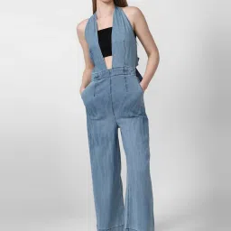 Forever 21 Blue Cotton Jumpsuit image 1