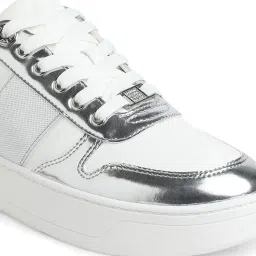 Aldo Women's Silver Sneakers image 4