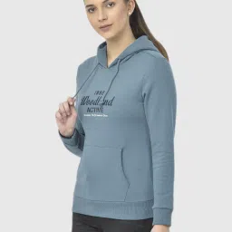 Woodland Blue Graphic Print Hoodie image 3