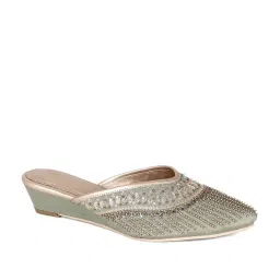 W Women's Wjessica Green Mule Wedges image 1