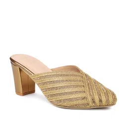 Inc.5 Women's Antique Gold Mule Shoes image 1