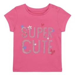 Mothercare Kids Pink Cotton Printed Top image 1