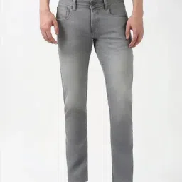 Peter England Grey Skinny Fit Jeans-picture-29