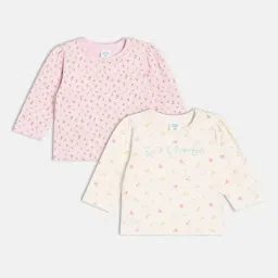 Miniklub Girls Multicolor Cotton Printed Knit Top - Pack of 2-picture-32